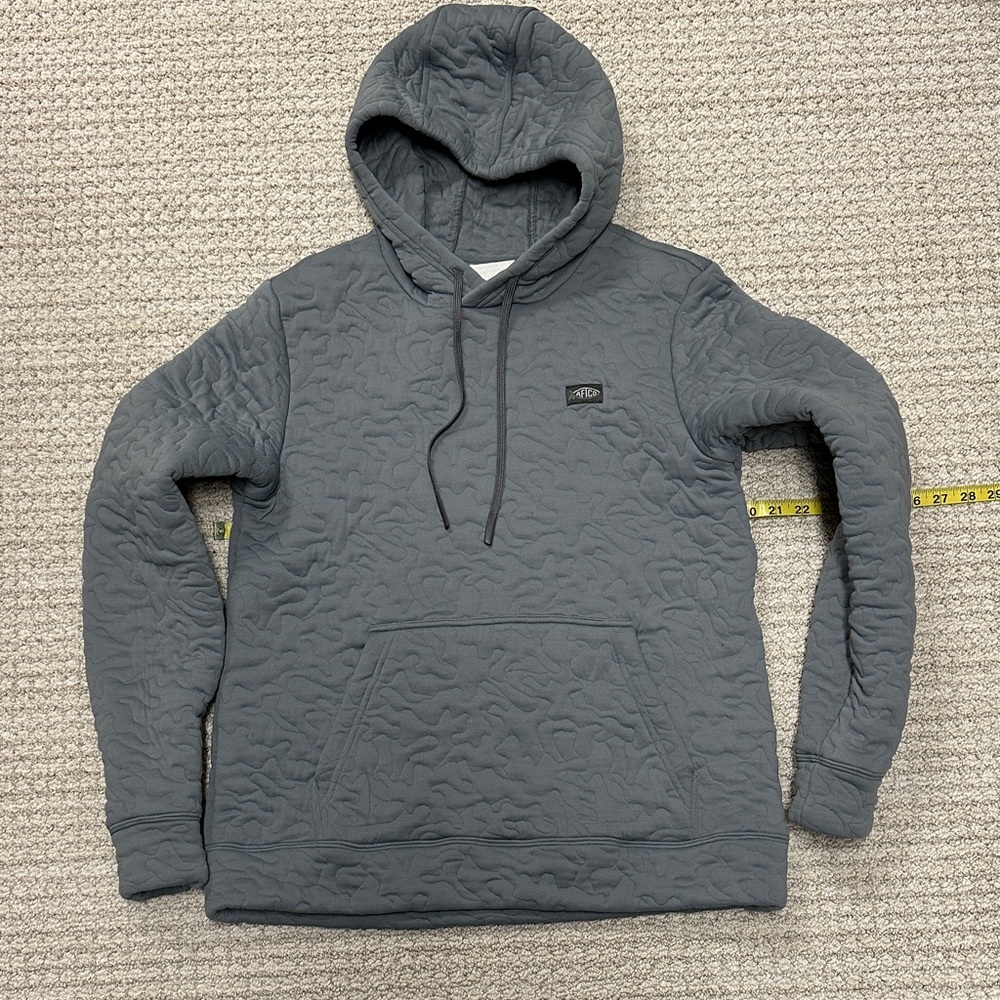 Aftco Gray Quilted Hoodie Sz M
